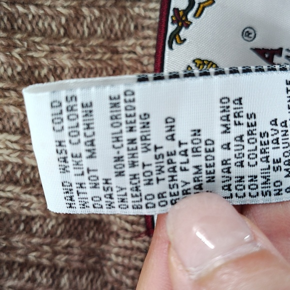 Tiara International Zip Up Sweater Size Large Large Collar Fair Isle Long Sleeve - Picture 4 of 5